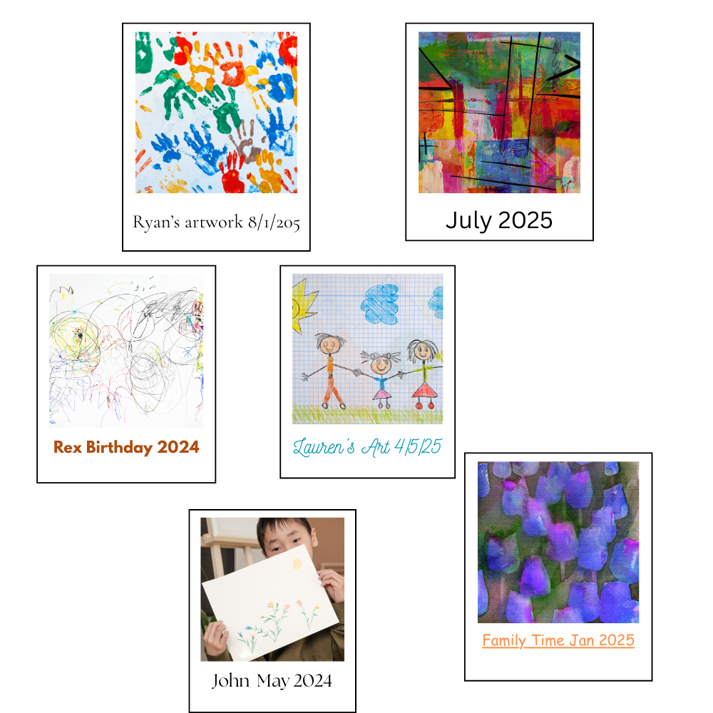 Custom Photo Magnets – Set of 6 (2.8" x 3.4") with Personalized Text