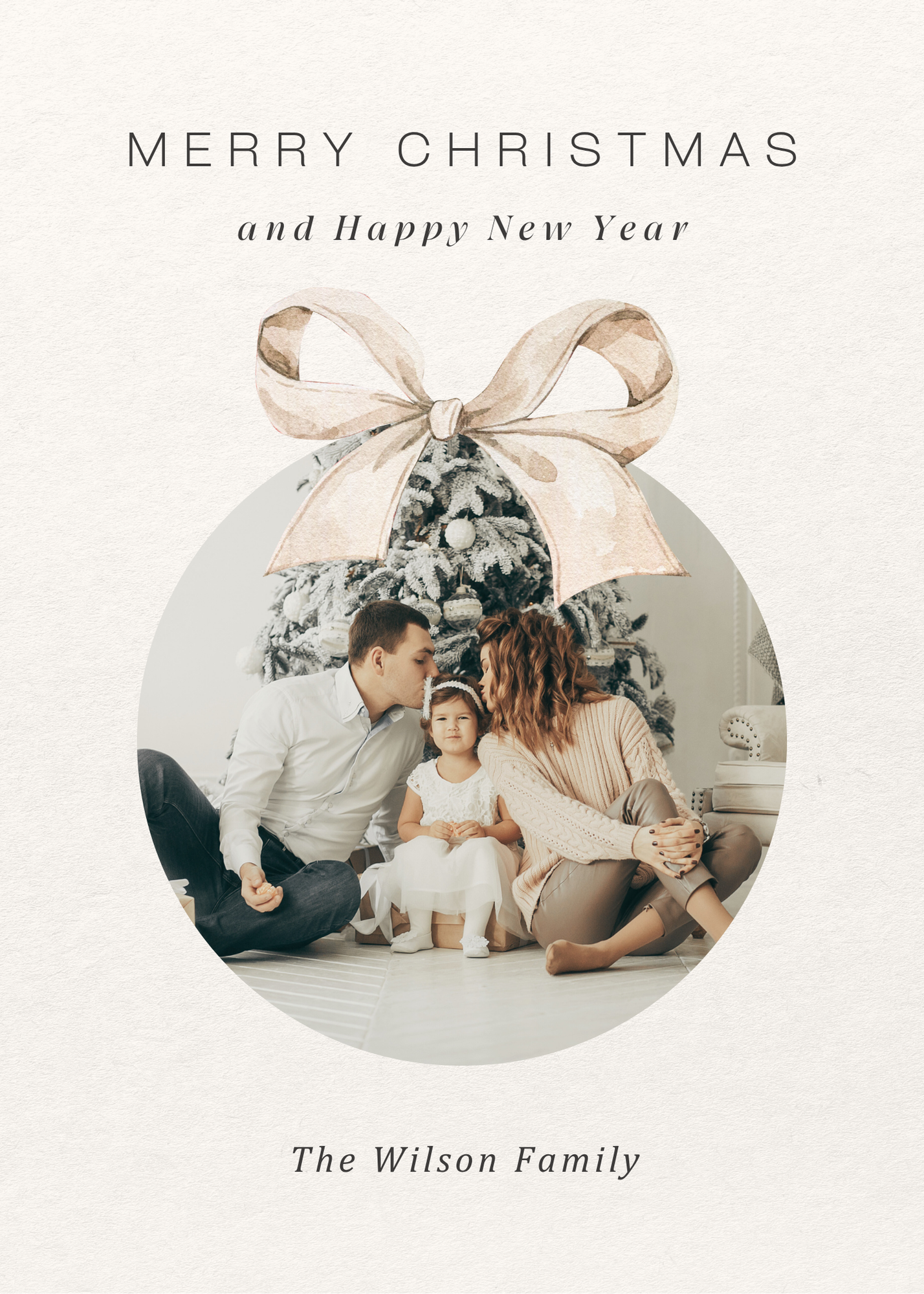 Custom Merry Christmas & Happy New Year Photo Cards 5x7 – Personalized One-Sided Holiday Cards with Envelopes – Set of 10 or 20
