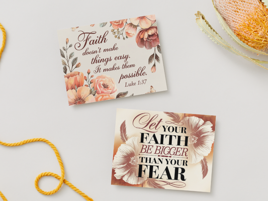 Inspirational Faith Notecard Set – Pack of 4 Scripture Greeting Cards