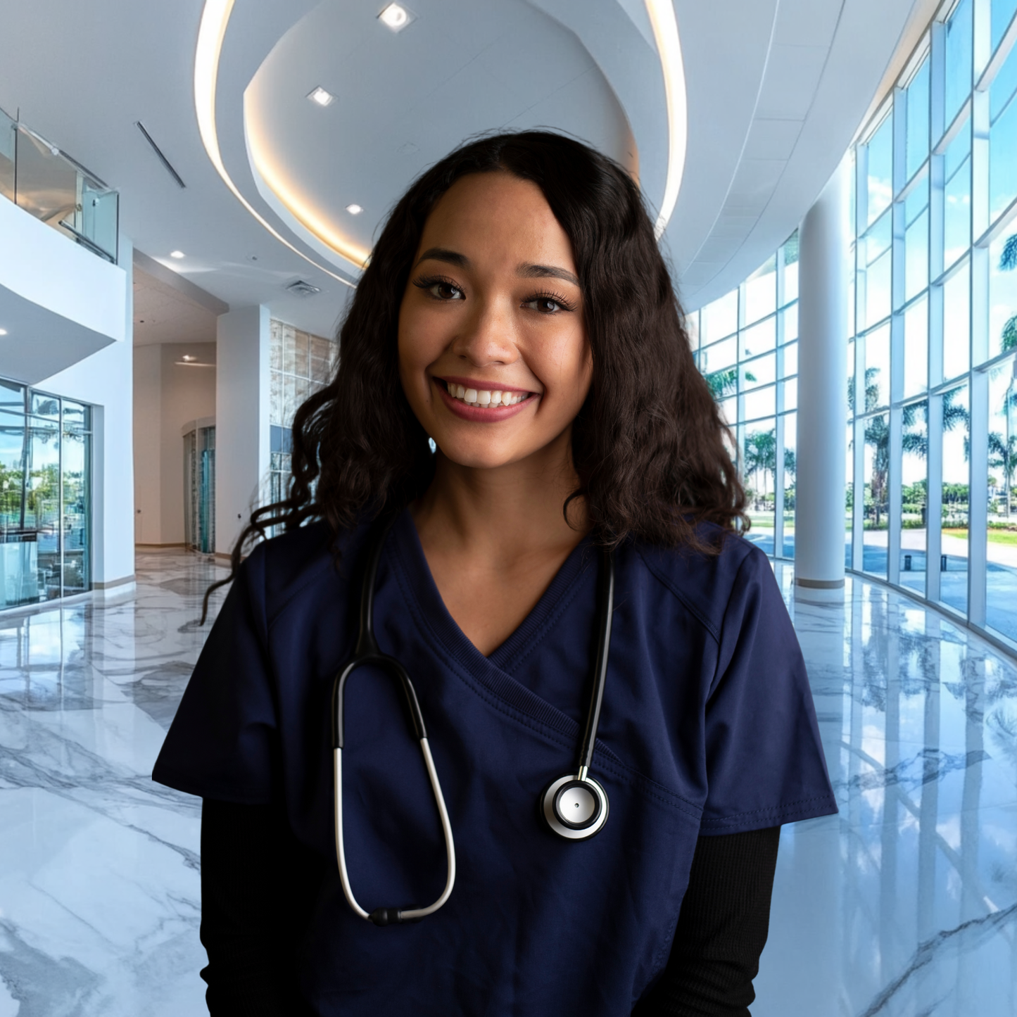 Hospital Lobby Virtual Headshot Backgrounds – Medical Professional Profile Photos