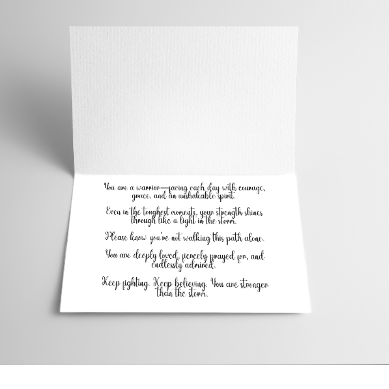 Stronger Than the Storm Encouragement Card – 5.5x4.25" with Envelope