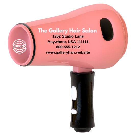 Custom Hair Dryer Shaped Business Card Magnet – Personalized with Logo & Contact Info