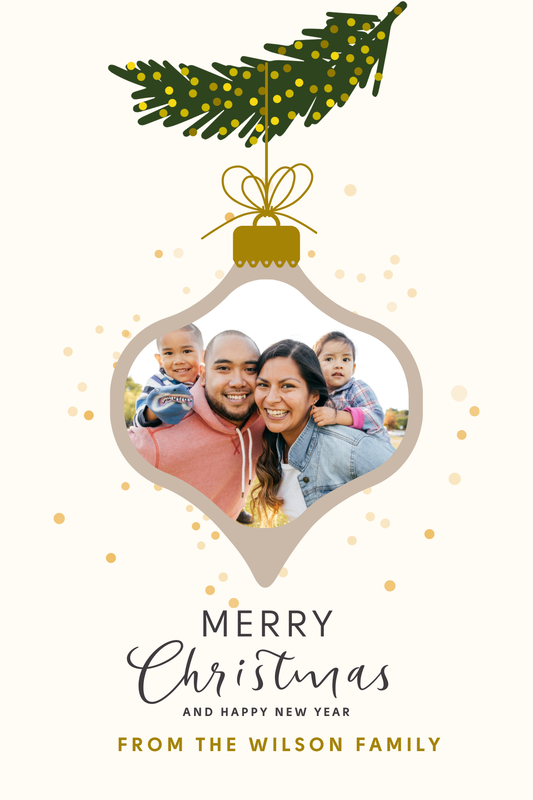 Custom 5x7 Merry Christmas Photo Cards with Envelopes – Set of 10/20 Personalized Holiday Cards