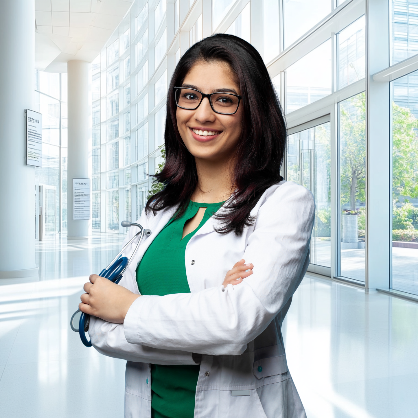 Hospital Lobby Virtual Headshot Backgrounds – Medical Professional Profile Photos